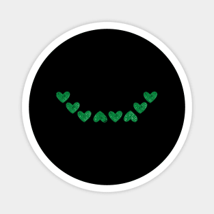 Smiley heart green Magnet